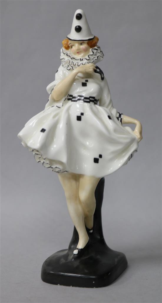 A Royal Doulton figure Pierrette damaged